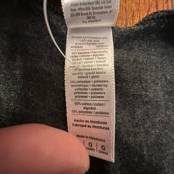 American Apparel Gray Creed Can You Take Me Higher Racerback Workout Shirt Large - Picture 8 of 11